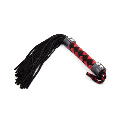 Flogger de Cuero Plesur 15" Negro/Rojo