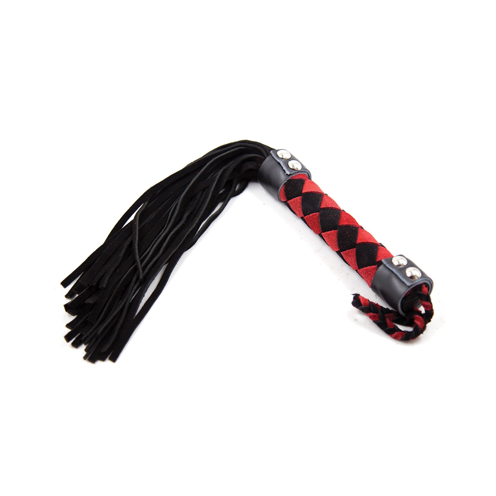 Flogger de Cuero Plesur 15" Negro/Rojo