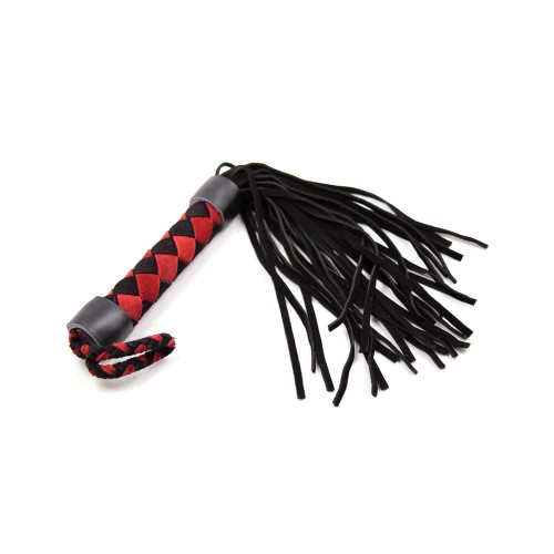 Flogger de Cuero Plesur 15" Negro/Rojo