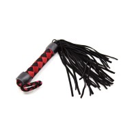 Flogger de Cuero Plesur 15" Negro/Rojo