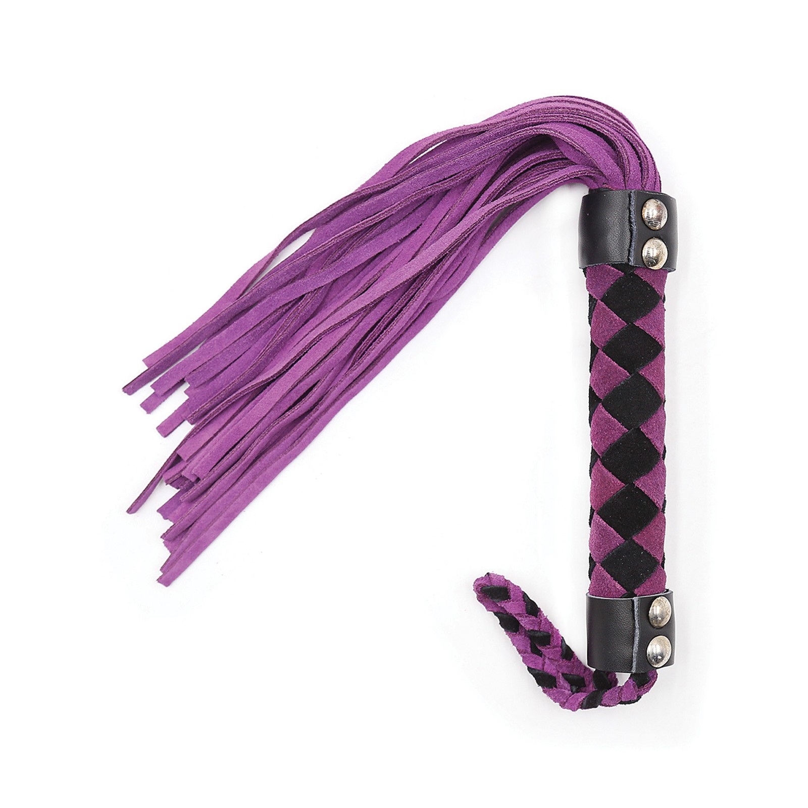 Plesur 15 Inch Purple Leather Flogger