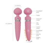 Pillow Talk Sultry Rotating Wand - Pink