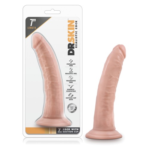 Blush Dr. Skin 7-Inch Realistic Cock - Soft & Safe