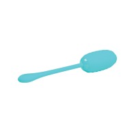 Pretty Love Kirk Liquid Silicone Remote Egg in Turquoise