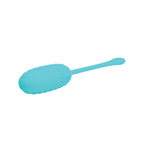 Pretty Love Kirk Liquid Silicone Remote Egg in Turquoise