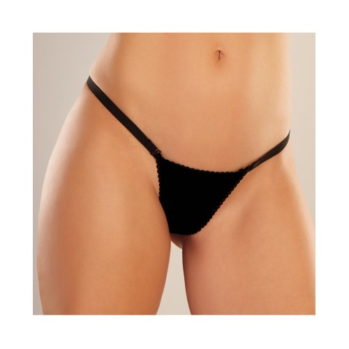 Panty Adore Between the Cheats de Terciopelo Negro