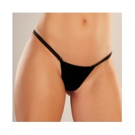 Adore Between the Cheats Velvet Panty Black