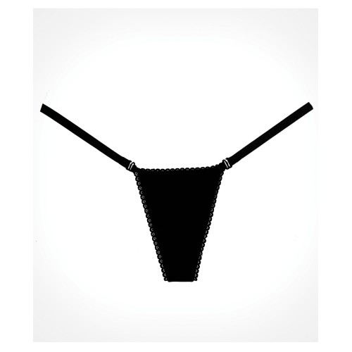 Adore Between the Cheats Velvet Panty Black