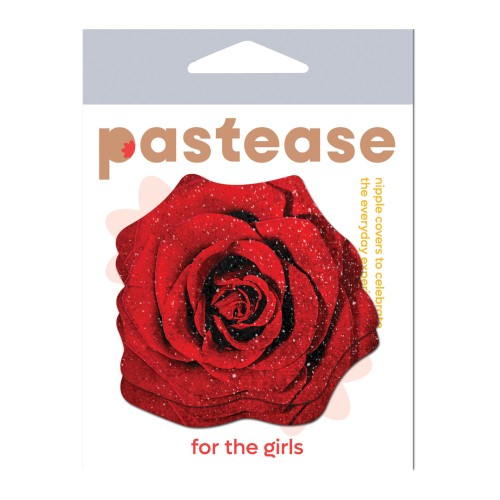 Pastease Premium Glitter Velvet Blooming Rose Red