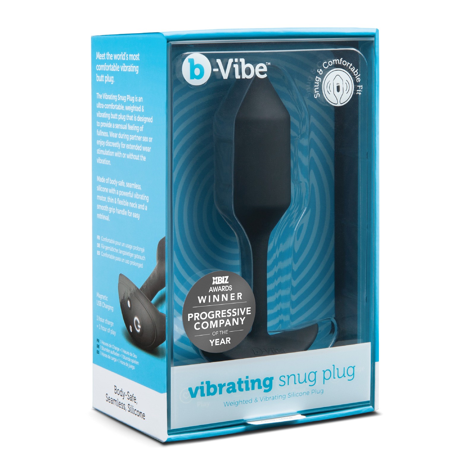 b-Vibe Vibrating Snug Plug Medium for Ultimate Pleasure