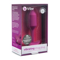 b-Vibe Plug Snug Vibrante con Peso M para Placer Supremo