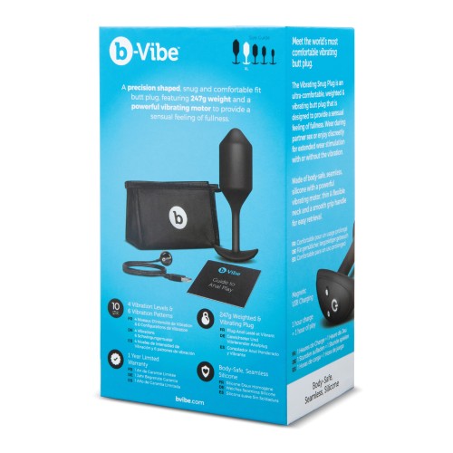 b-Vibe Plug Ajustado Vibrante XL - Negro