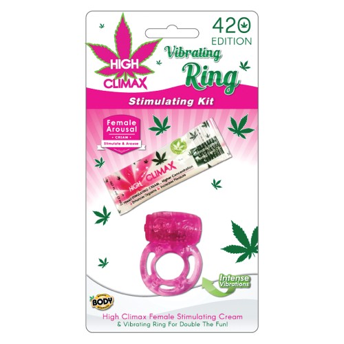 Kit de Estimulación de Anillo Vibrante High Climax Rosa