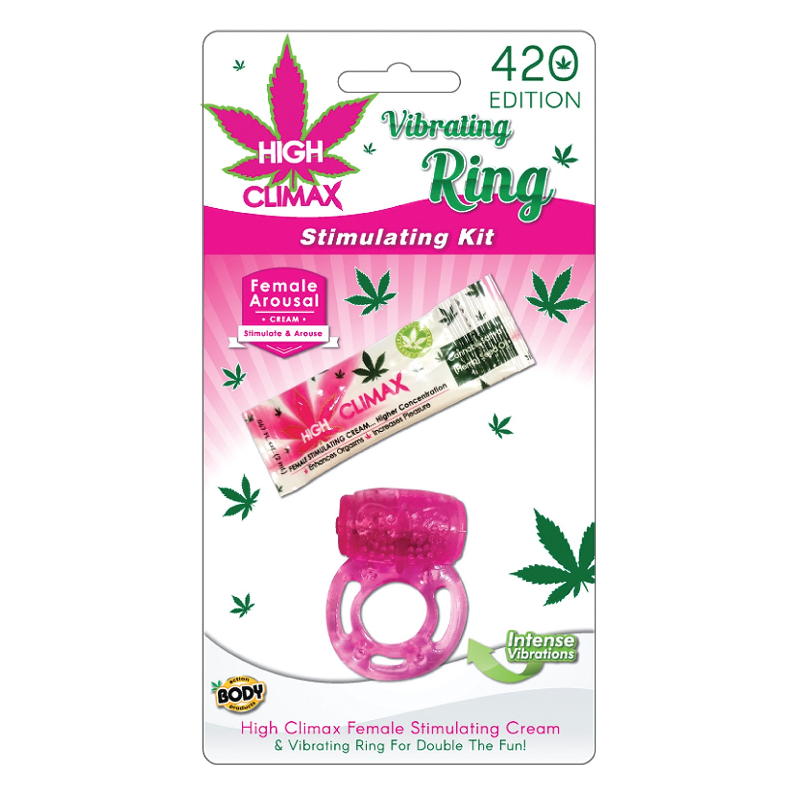 Kit de Estimulación de Anillo Vibrante High Climax Rosa