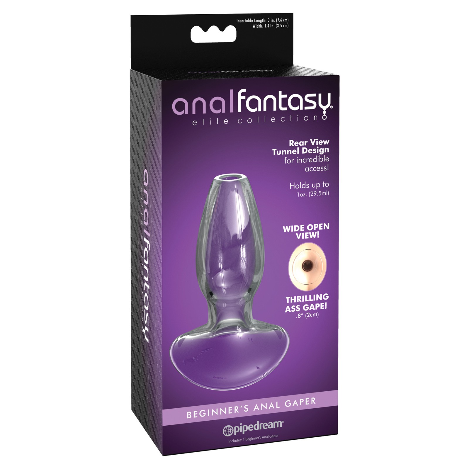 Anal Fantasy Glass Gaper for Beginners Clear