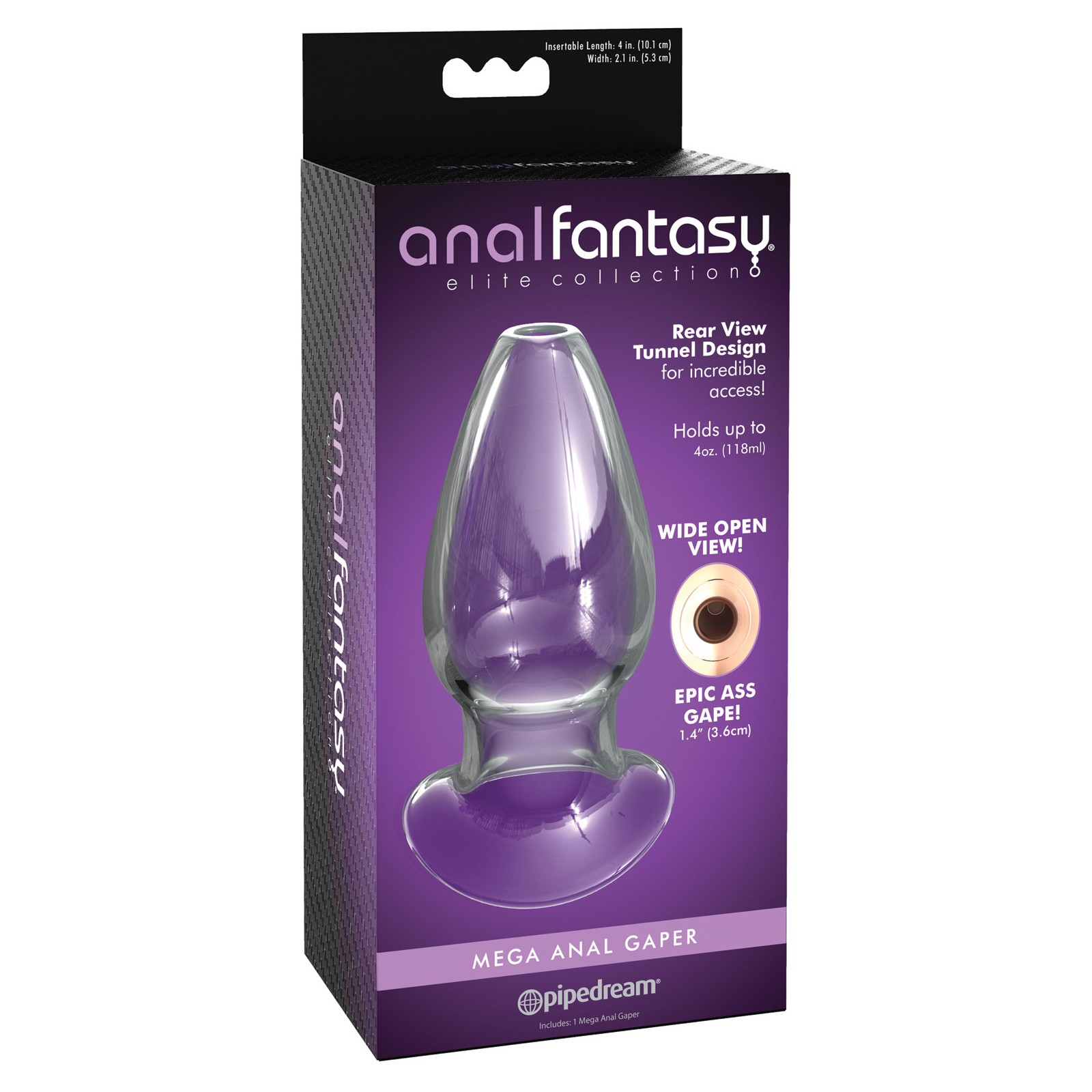 Anal Fantasy Elite Mega Glass Gaper - Premium Prostate Play