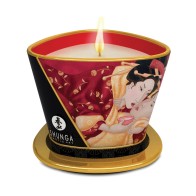 Shunga Romance Massage Candle Strawberry Wine 5.7 oz