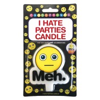 I Hate Parties Candle for Unwanted Celebrations