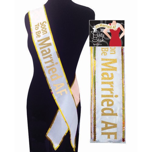 Soon to be Married AF Bachelorette Sash