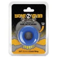 Boneyard Ultimate Silicone Cock Ring - Blue