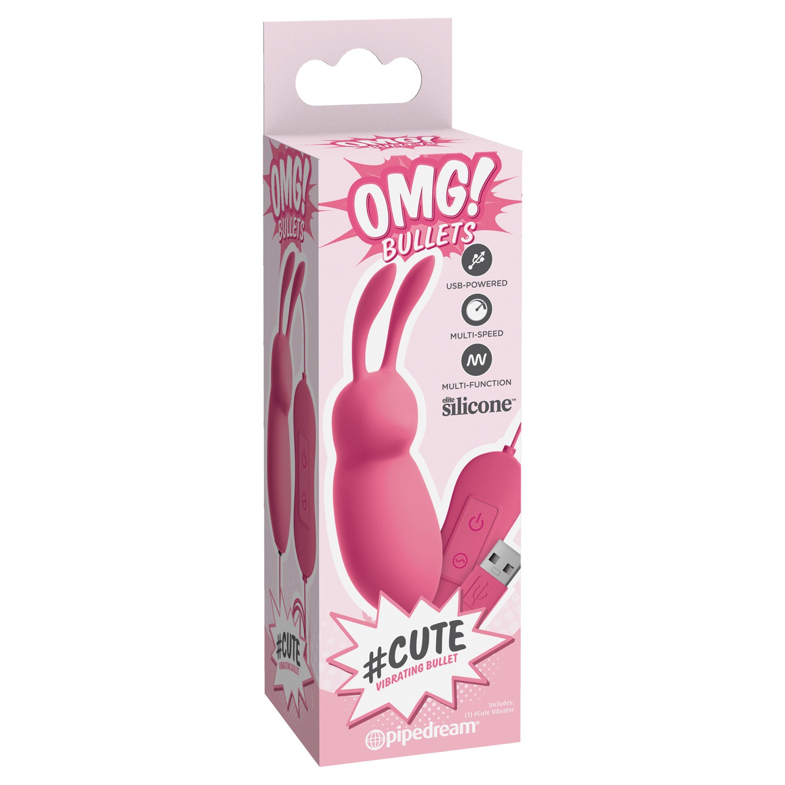 Vibrador Bala OMG Cute con 20 Modos de Vibración