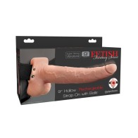 Fetish Fantasy Hollow Rechargeable Strap-On Flesh