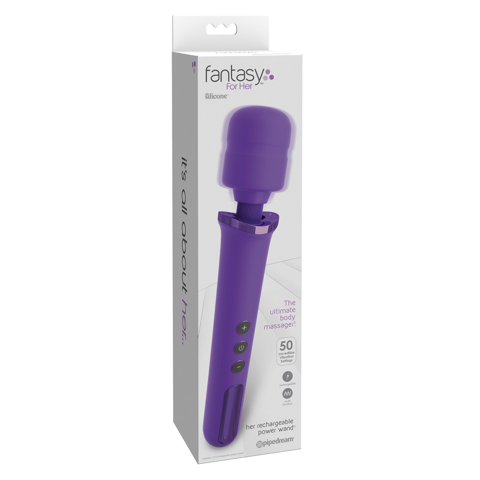 Fantasy for Her Vibrador de Poder Recargable Púrpura