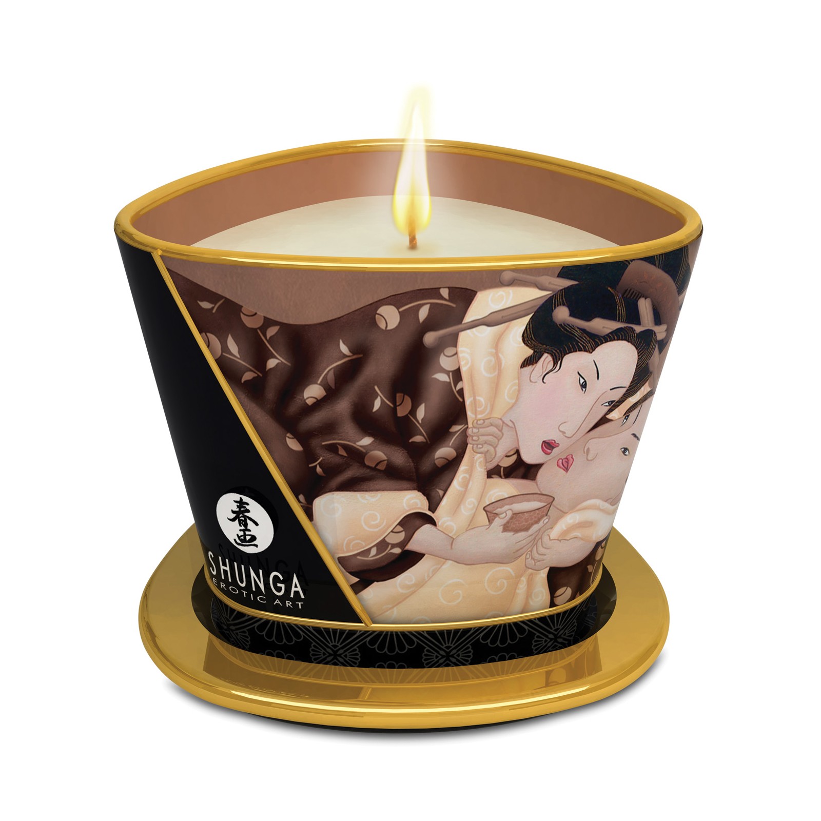 Shunga Excitation Massage Candle in Chocolate