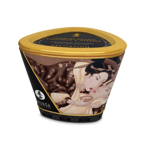 Shunga Excitation Massage Candle in Chocolate