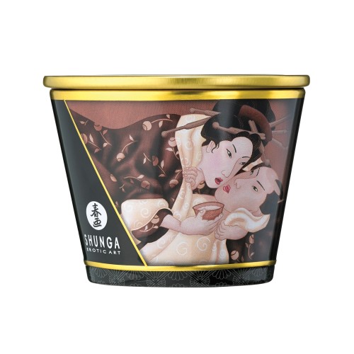 Shunga Excitation Massage Candle in Chocolate