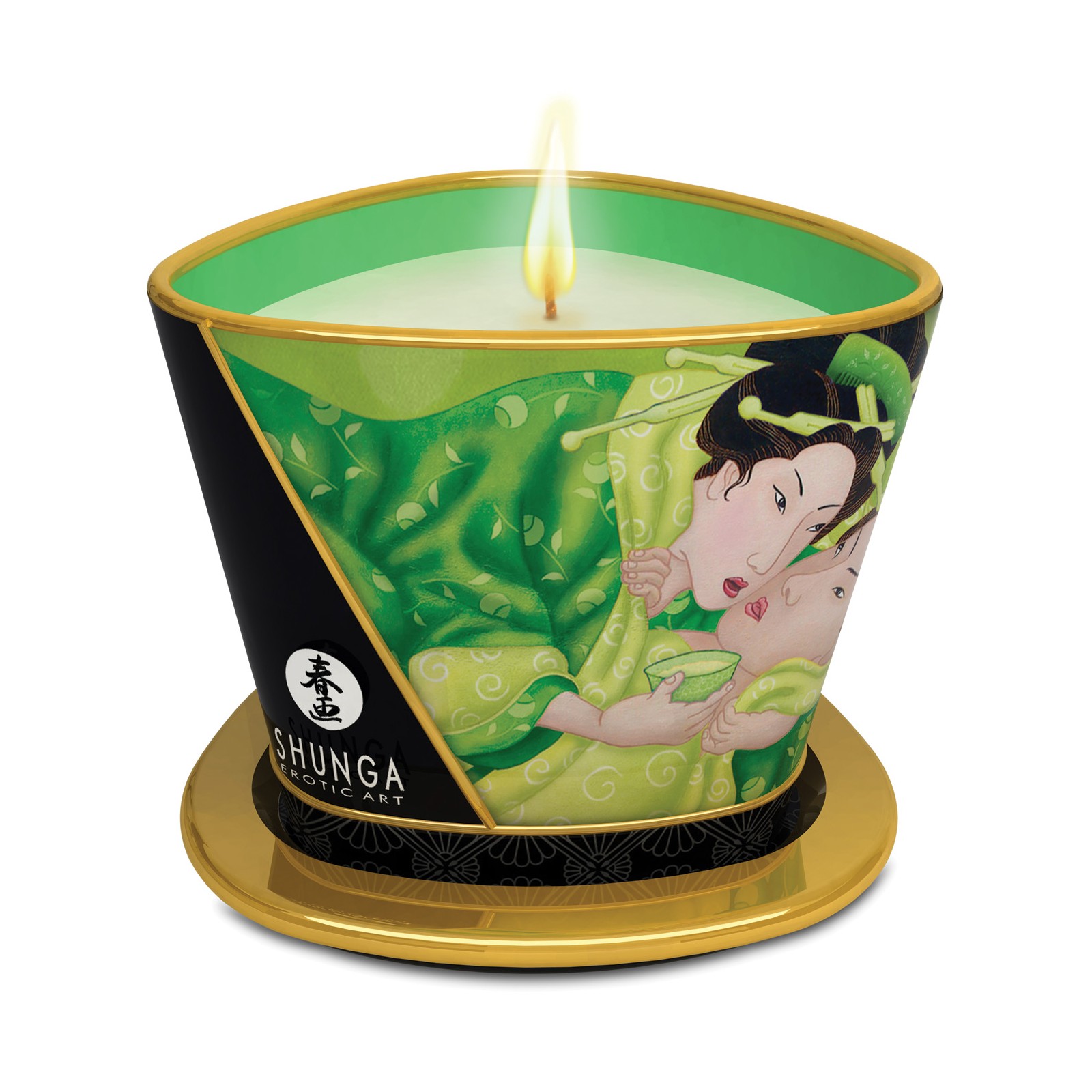 Shunga Zenitude Massage Candle 5.7 oz Exotic Green Tea