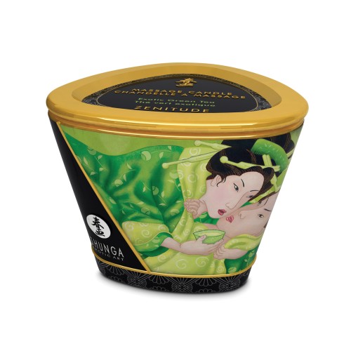 Vela de Masaje Shunga Zenitude 5.7 oz Té Verde Exótico