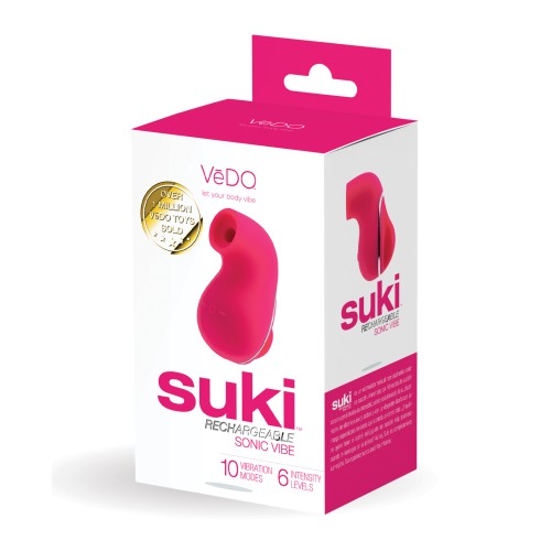 VeDO Suki Succionador Vibrador Recargable - Rosa Lindo