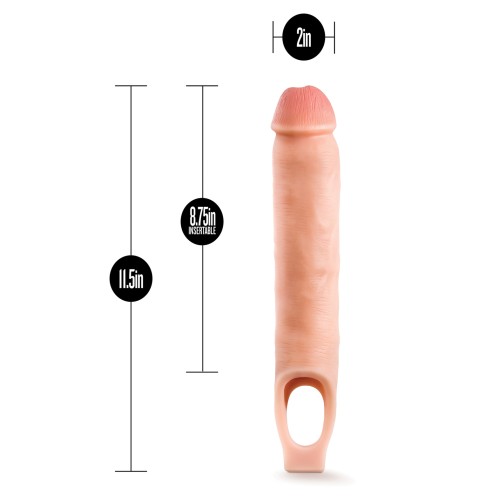 Blush Performance Plus 11.5" Funda Extensora de Pene de Silicona - Carne