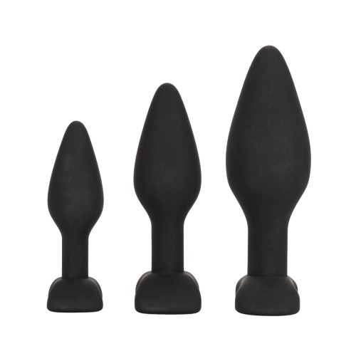 Kit de Ejercitadores Anal de Silicona - Negro