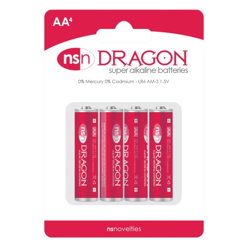 Dragon Alkaline AA Batteries Pack of 4