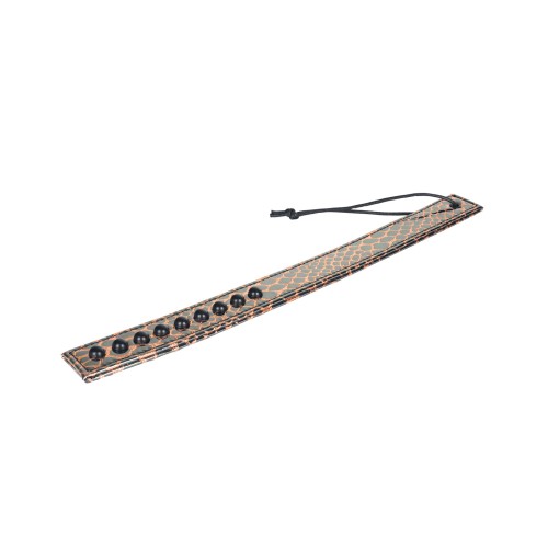 Spartacus Gold Faux Leather Paddle for BDSM Play