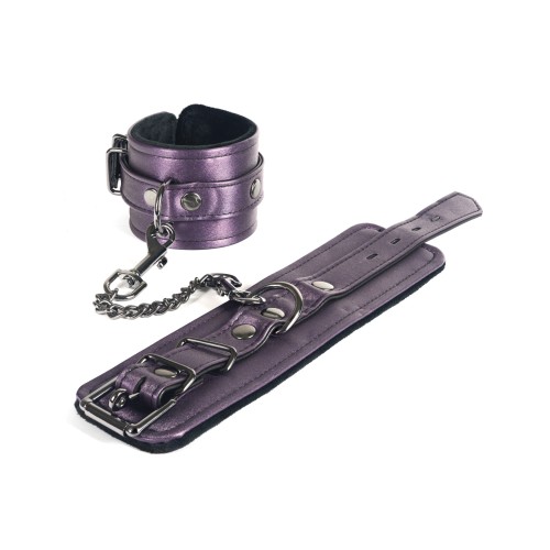 Spartacus Galaxy Legend Faux Leather Ankle Restraints Purple