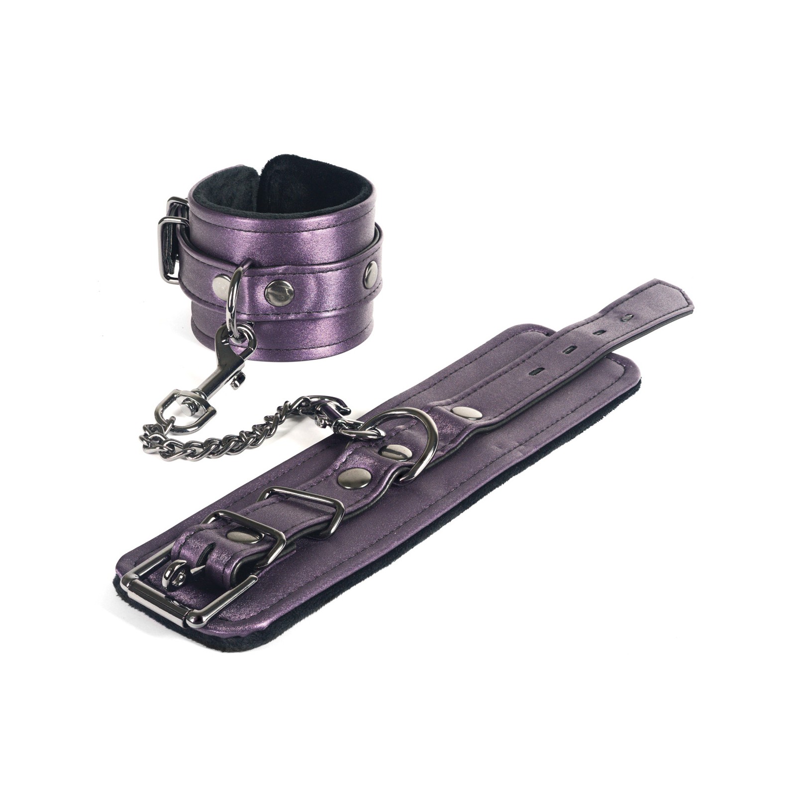 Spartacus Galaxy Legend Faux Leather Ankle Restraints Purple