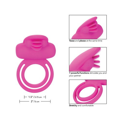 Rechargeable Dual Clit Flicker Enhancer - Pink