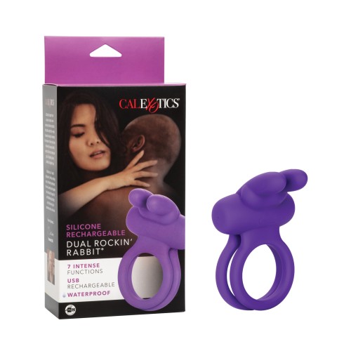 Silicone Rechargeable Rockin Rabbit Enhancer