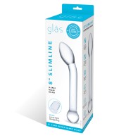 Dildo de Vidrio G-Spot Slimline de 8 Pulgadas