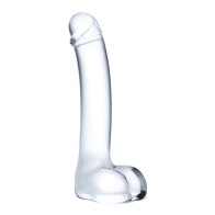 Dildo de Vidrio Curvado Realista para G-Spot de 7 Pulgadas