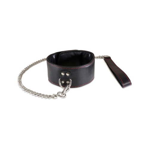 Sultra Lambskin 2 1/2 Collar with Chain - Black