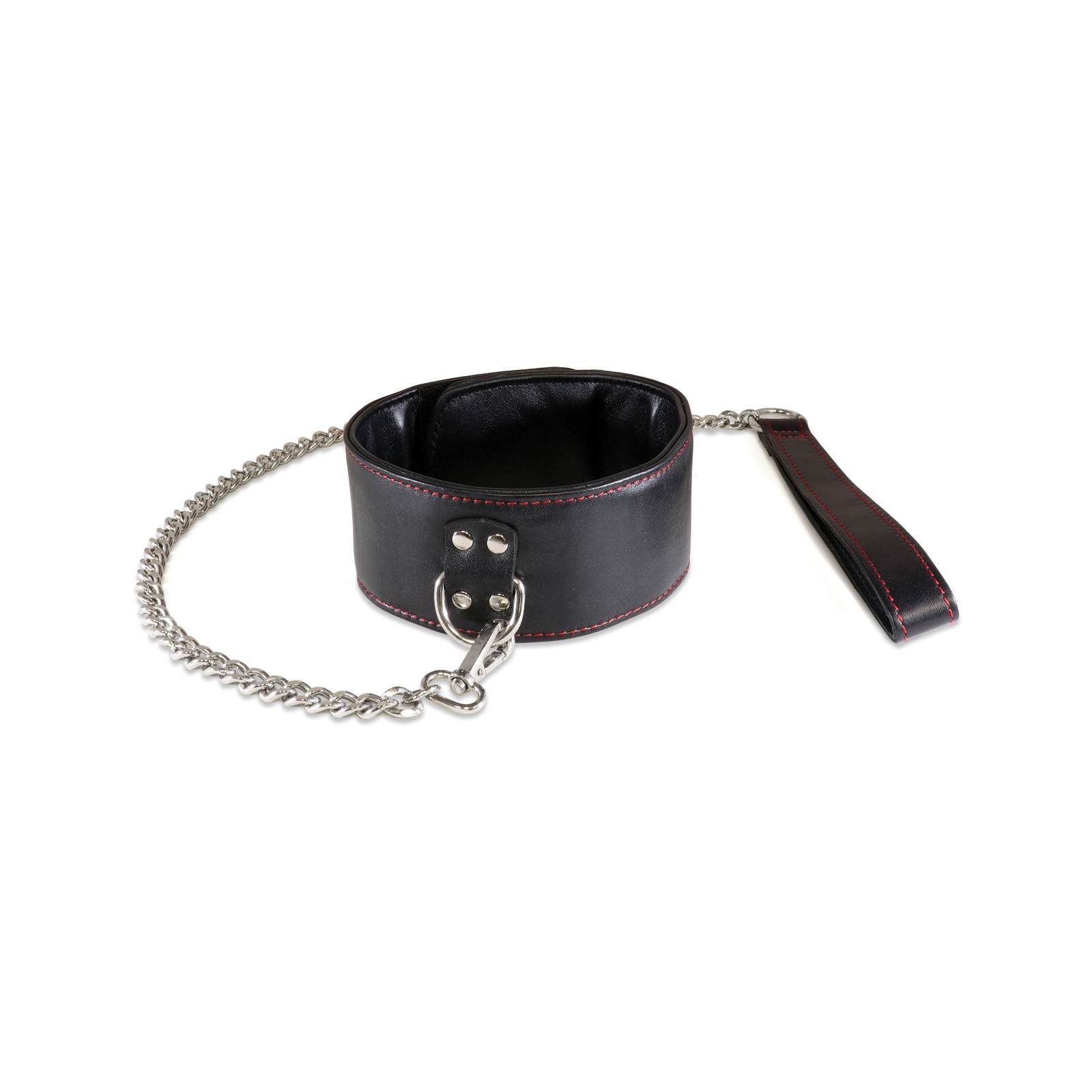 Sultra Lambskin 2 1/2 Collar with Chain - Black