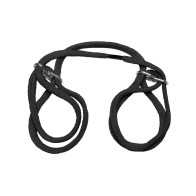 Japanese Style Bondage Wrist or Ankle Rope Black