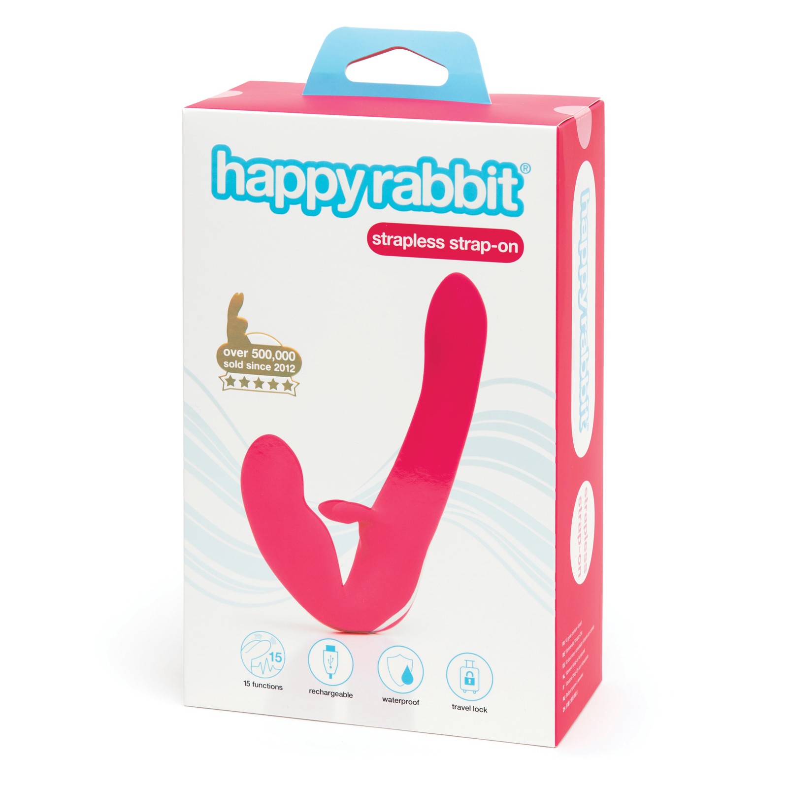 Happy Rabbit Strapless Strap-On - Rosa