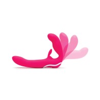 Happy Rabbit Strapless Strap-On - Rosa