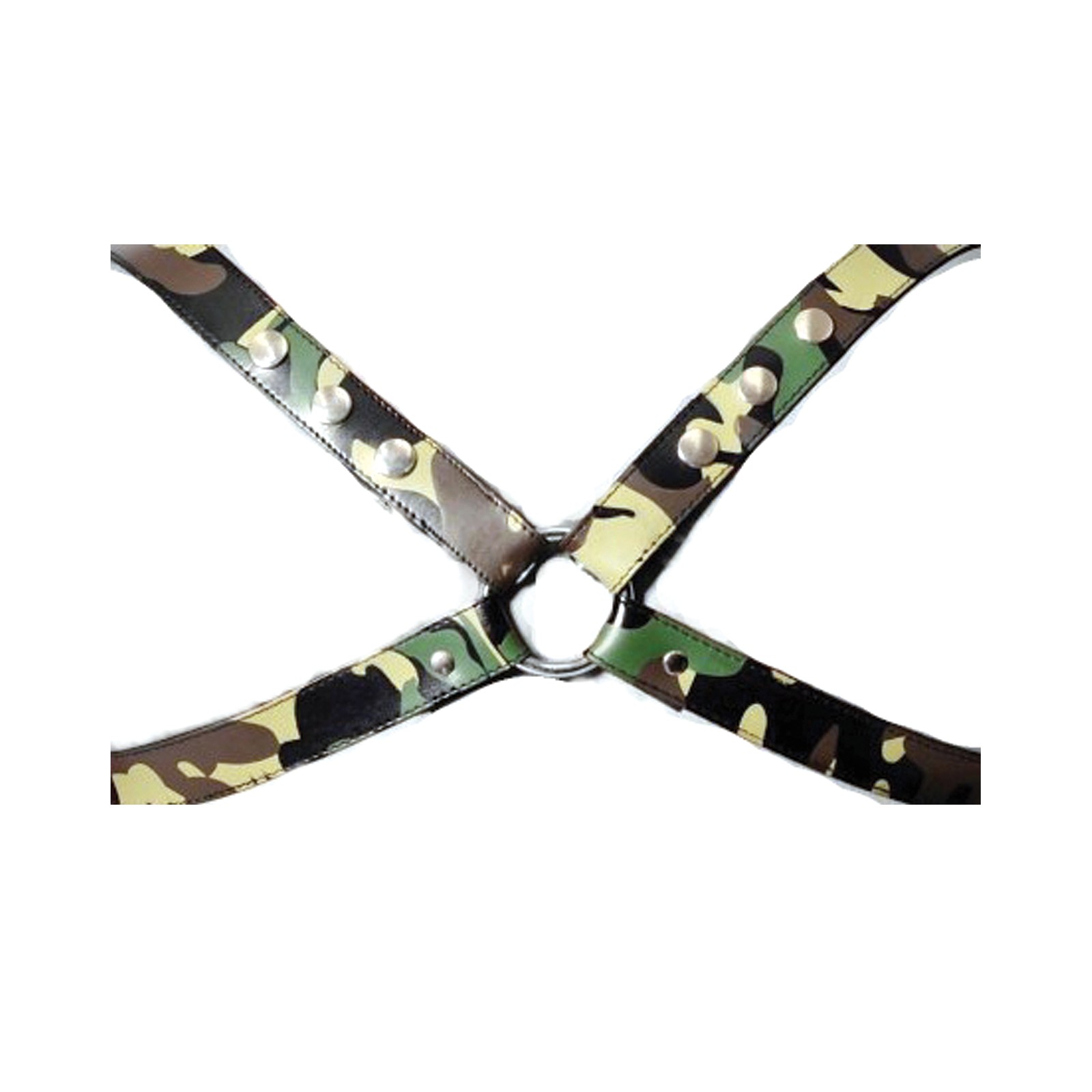 Arnés X de Cuero Camuflado Sensual Grande XL