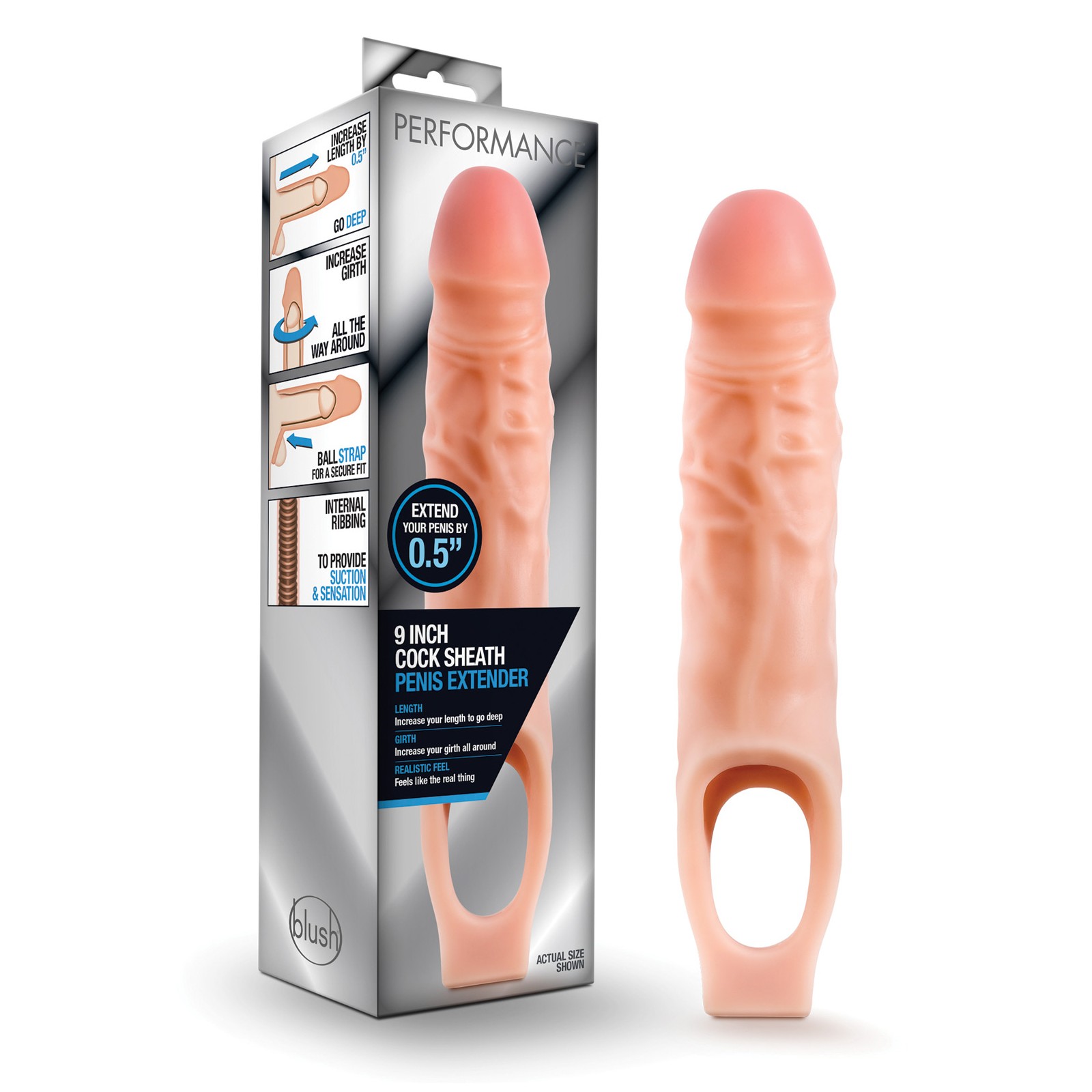 Extensor de Pene Blush Performance 9"